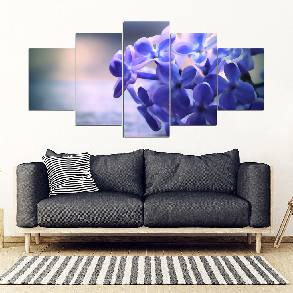 Flowers 5 Piece Framed Canvas