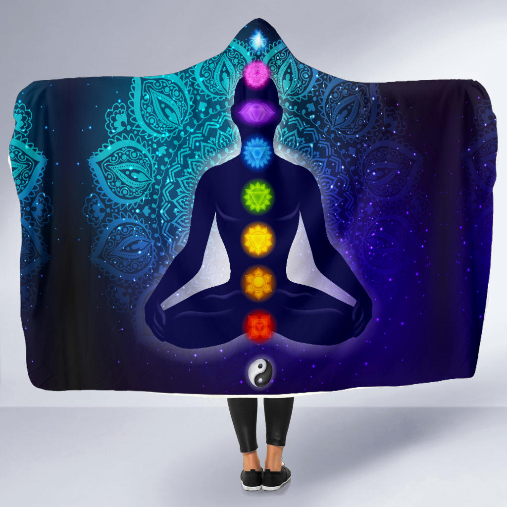 7 Chakras Hooded Blanket